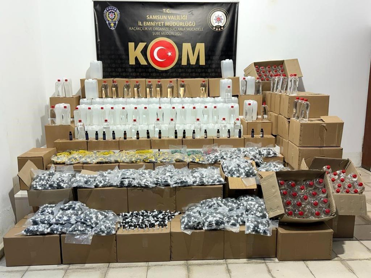 Samsun\'da Kaçak İçilere Operasyon