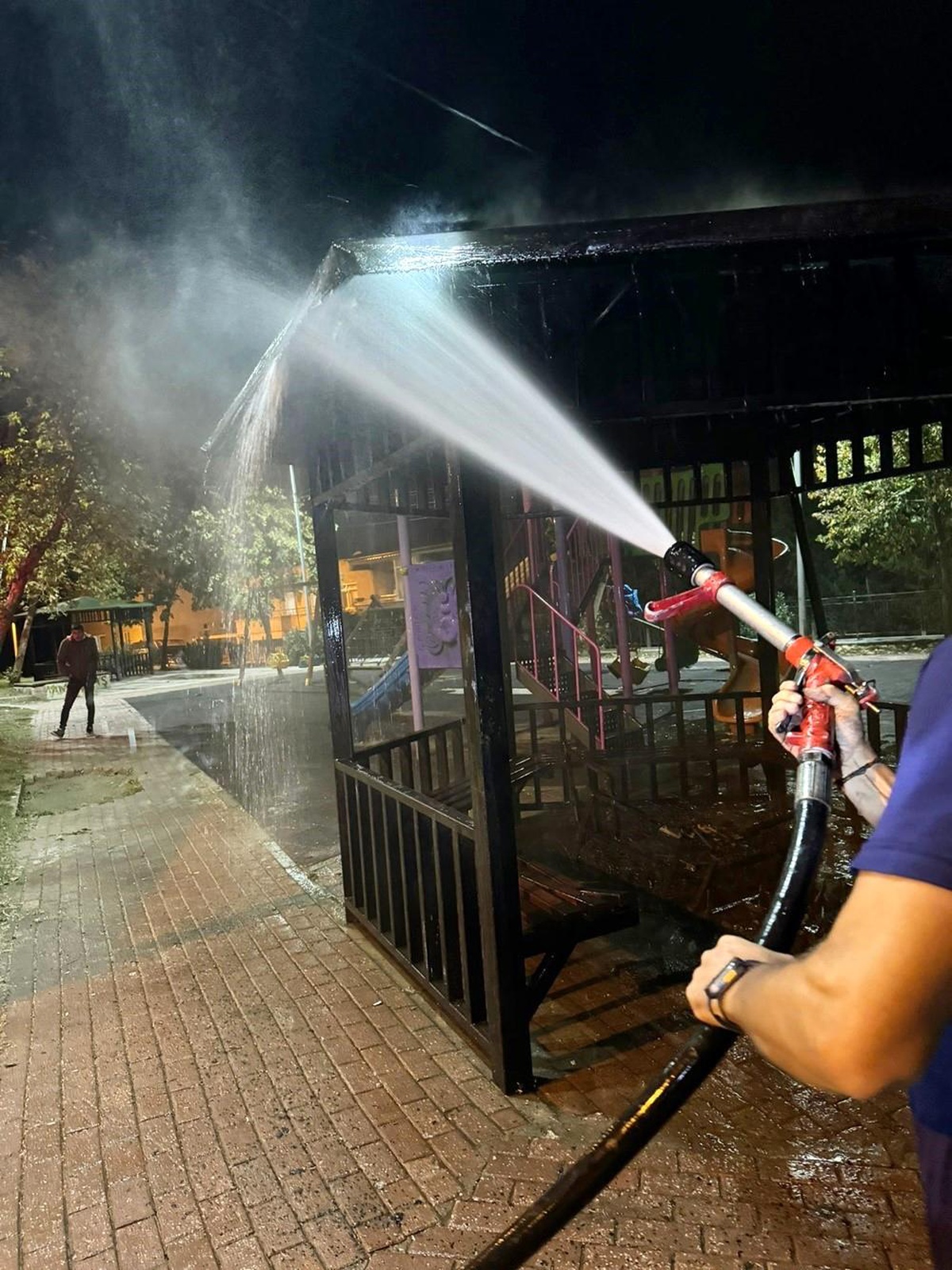 Yalova\'da Parkta Yangın Çıktı