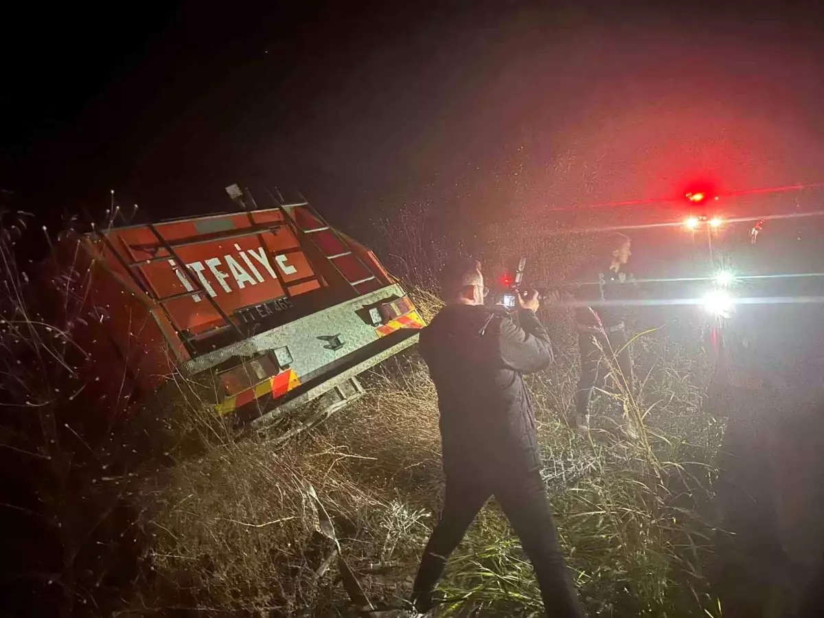 İnhisar İtfaiye Aracının Freni Patladı, Sürücü Kazadan Kurtuldu