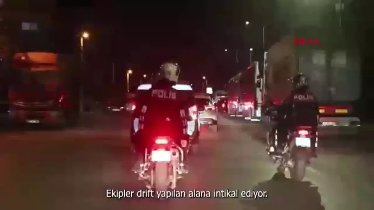 İzmir\'de Drift Yapan 6 Sürücü Gözaltında