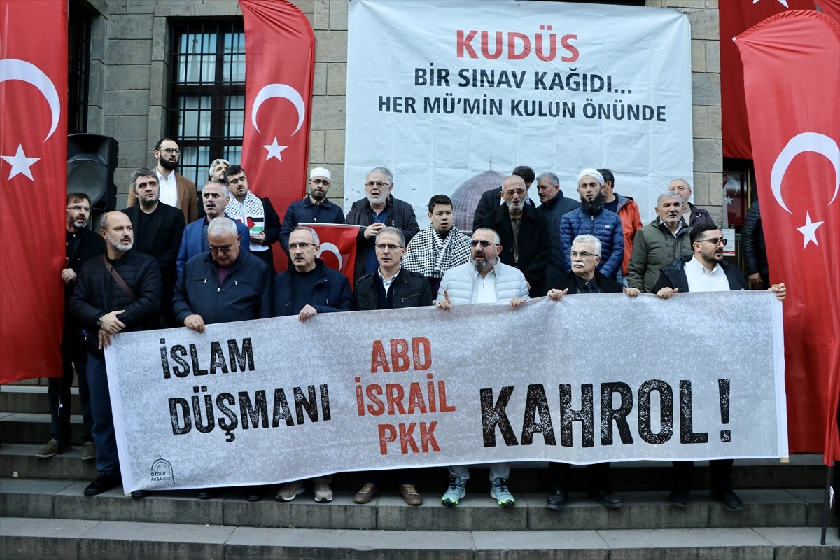 Trabzon\'da Filistin\'e Destek Yürüyüşü