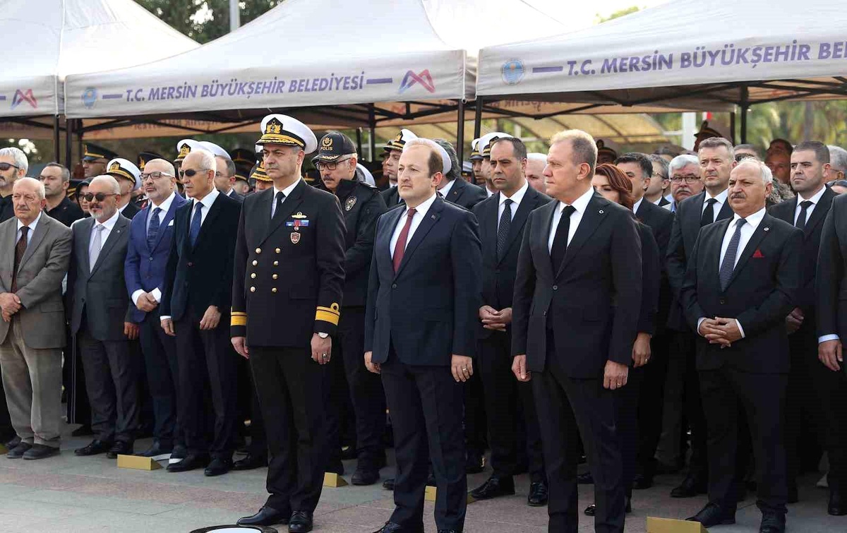 Mersin\'de Atatürk Anma Törenleri