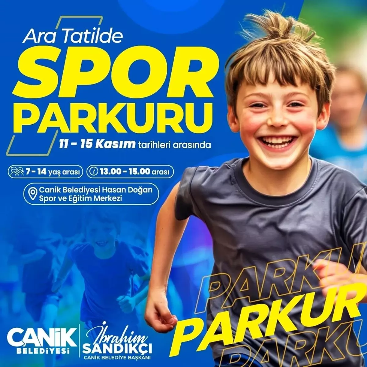 Canik Belediyesi\'nden Ara Tatil Spor Parkuru Etkinliği