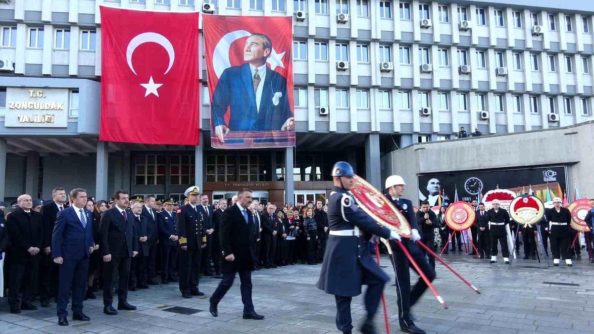 Atatürk\'ün 86. Yıl Anması Zonguldak\'ta Yapıldı