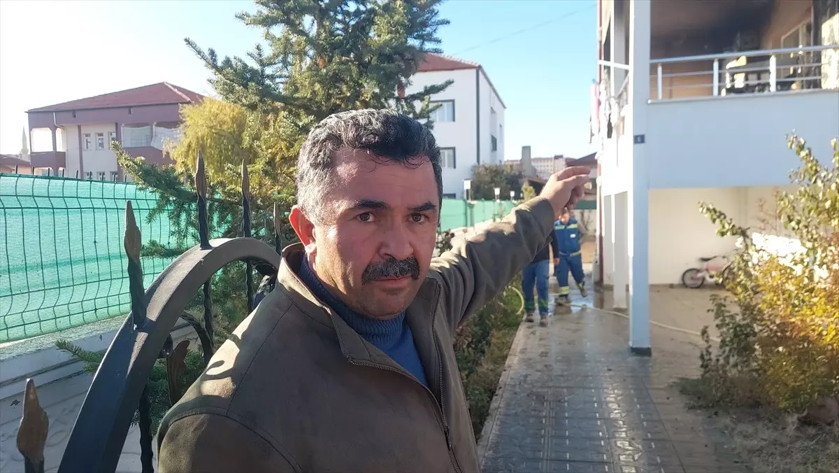 Şarkışla\'da Balkon Yangını