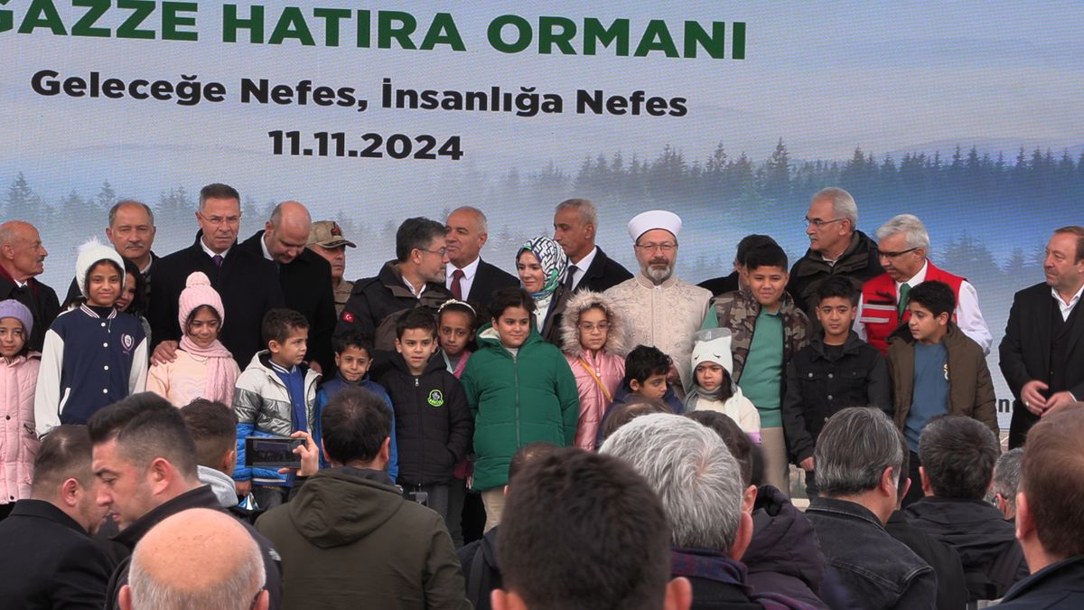 Ankara\'da \'Gazze Hatıra Ormanı\' oluşturuldu