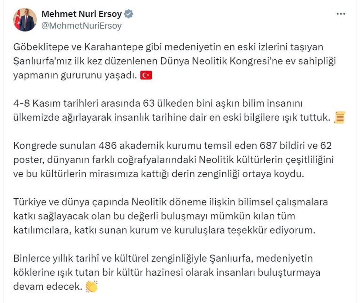 Şanlıurfa\'da Dünya Neolitik Kongresi