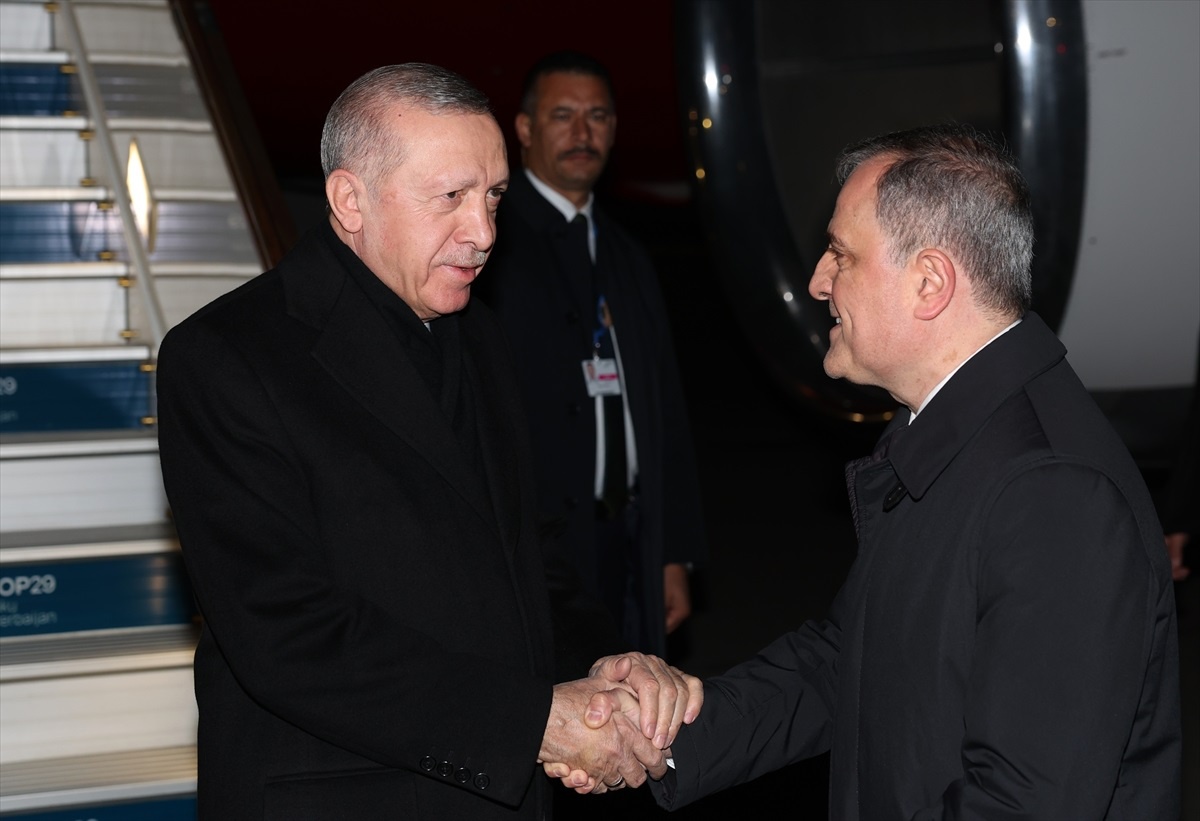 Cumhurbaşkanı Erdoğan, Azerbaycan\'a geldi
