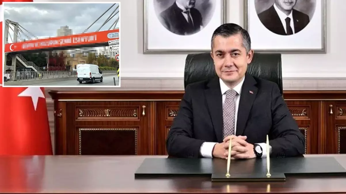 Kayyum Can Aksoy üst geçitlere \'\'Güven ve Huzurun Şehri Esenyurt\'\' afişleri astırdı