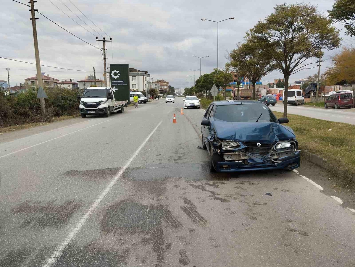 Samsun\'da Trafik Kazası: 1 Yaralı