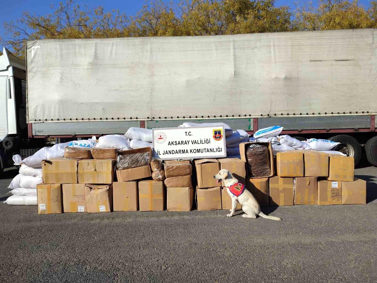 Aksaray\'da 1,7 Ton Kaçak Tütün Ele Geçirildi