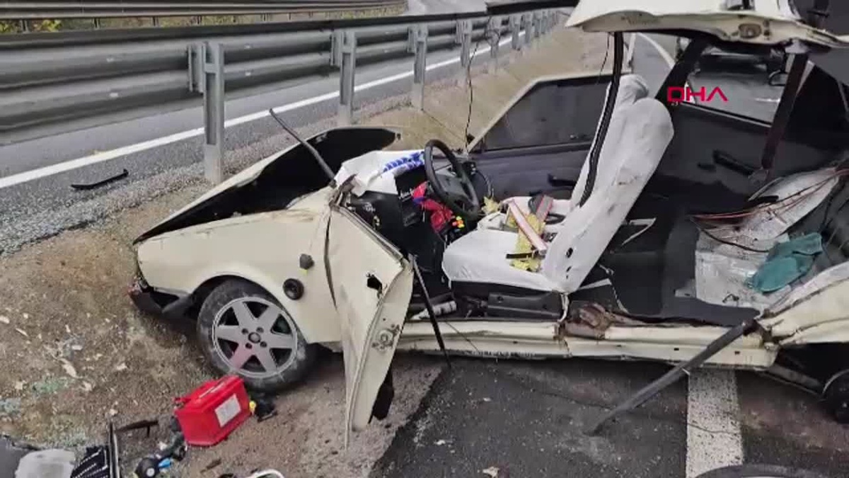 Zonguldak\'ta Kaza: Sürücü Takla Attı