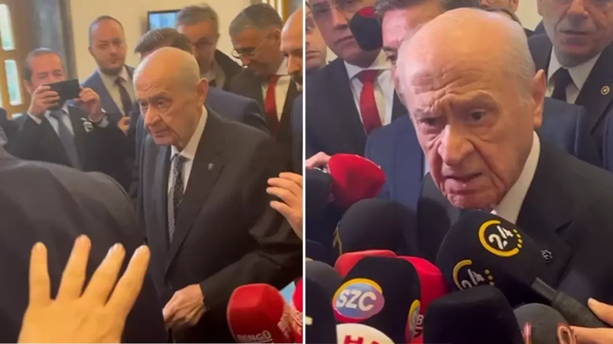 Bahçeli\'den \'\'Çözüm sürecinde Erdoğan ile görüş ayrılığı yaşıyor musunuz?\'\' diye soran gazeteciye tepki