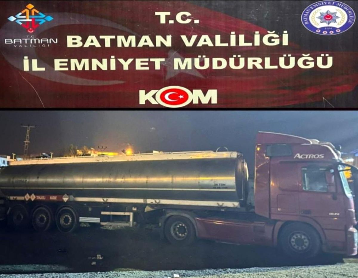 Batman\'da 22 ton kaçak akaryakıt ele geçirildi