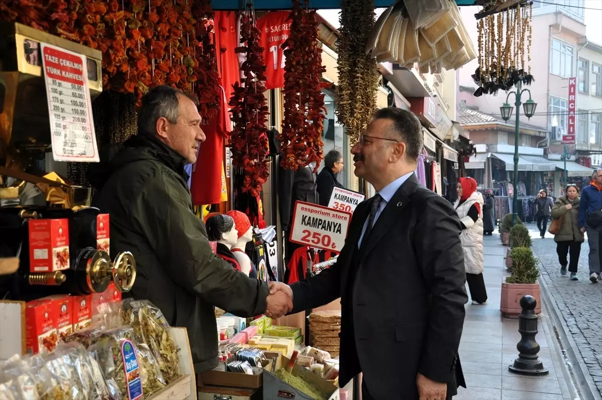 Vali Aksoy, Esnafı Ziyaret Etti