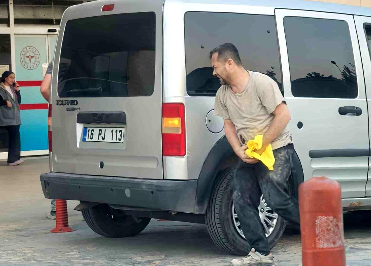 İnegöl\'de Motorlu Testere Kazası