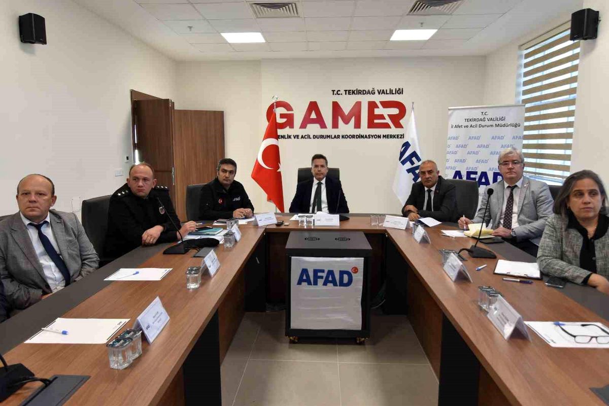 Tekirdağ\'da Tatbikat Hazırlıkları Toplantısı