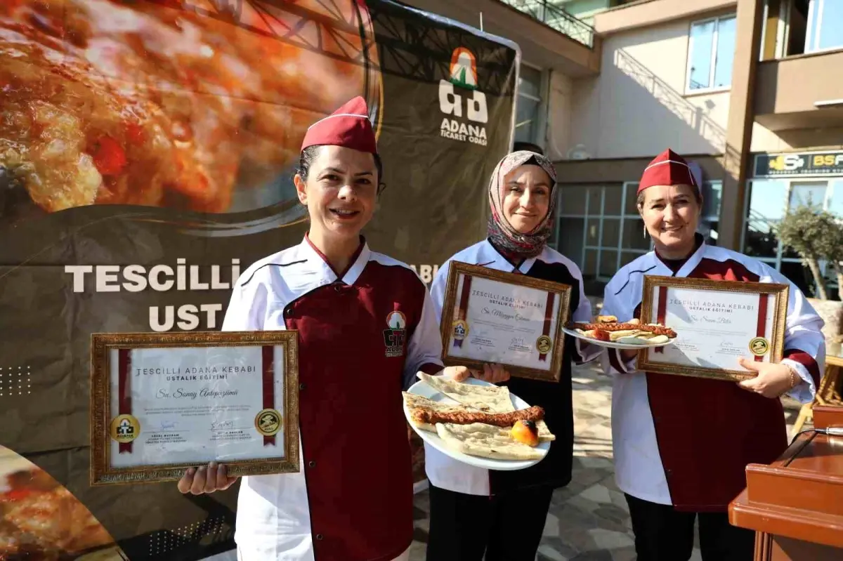 Adana\'da Kebap Eğitimi Sertifikaları Verildi