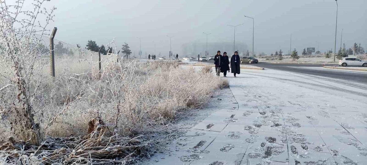 Erzurum\'da Soğuk ve Sisli Hava