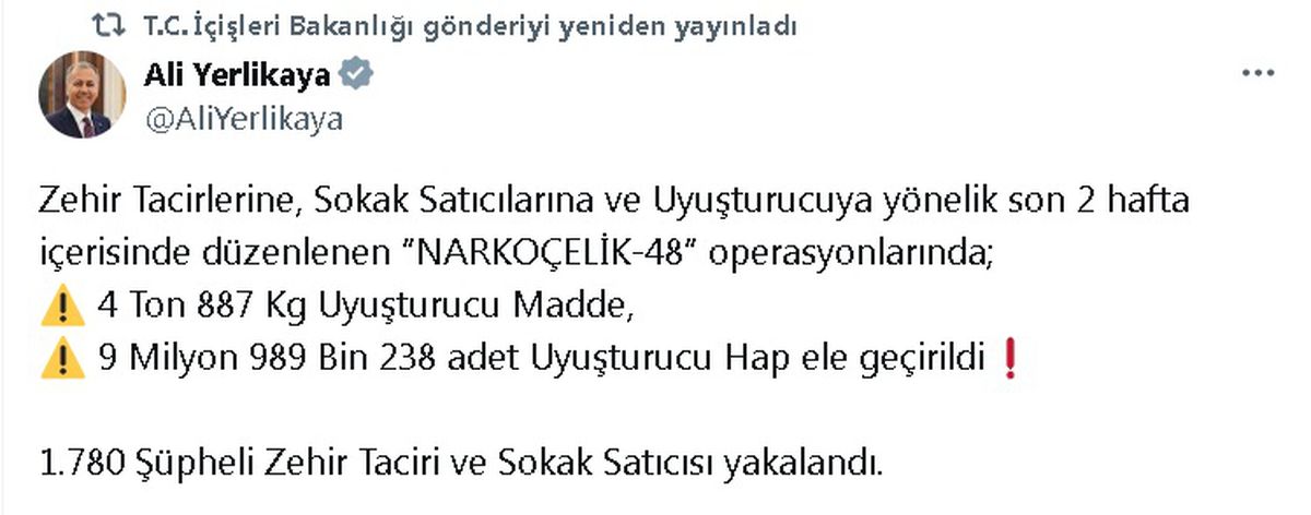 Uyuşturucu Operasyonlarında 1780 Gözaltı