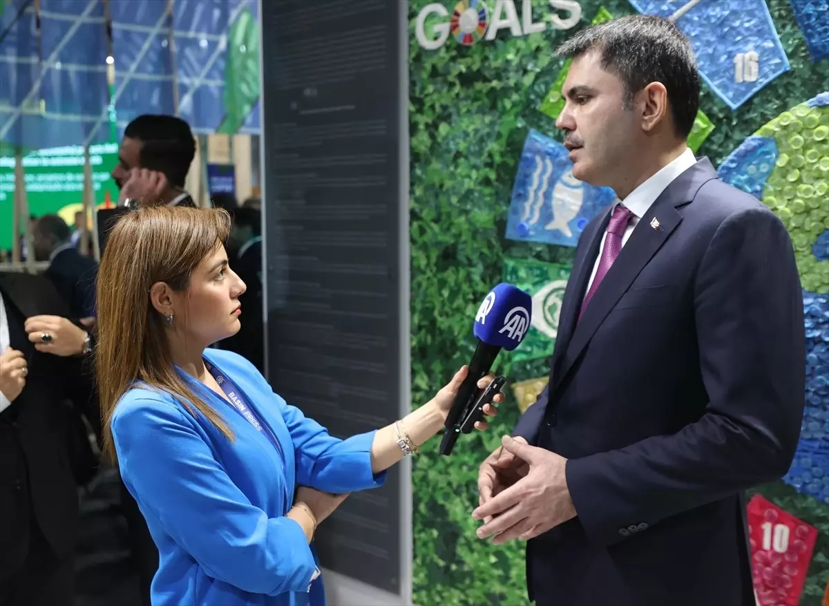 Çevre, Şehircilik ve İklim Değişikliği Bakanı Kurum, devam eden COP29 Zirvesi\'ni AA\'ya değerlendirdi Açıklaması