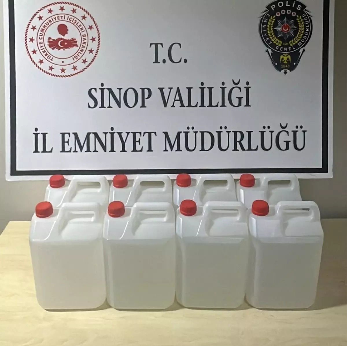 Sinop\'ta 40 Litre Etil Alkol Ele Geçirildi