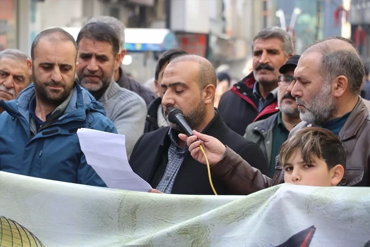 Ağrı\'da Gazze\'ye Destek Protestosu