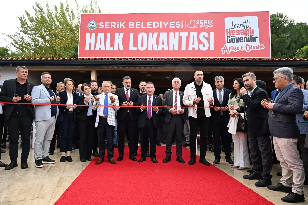 Serik Belediyesi Halk Lokantası Açıldı