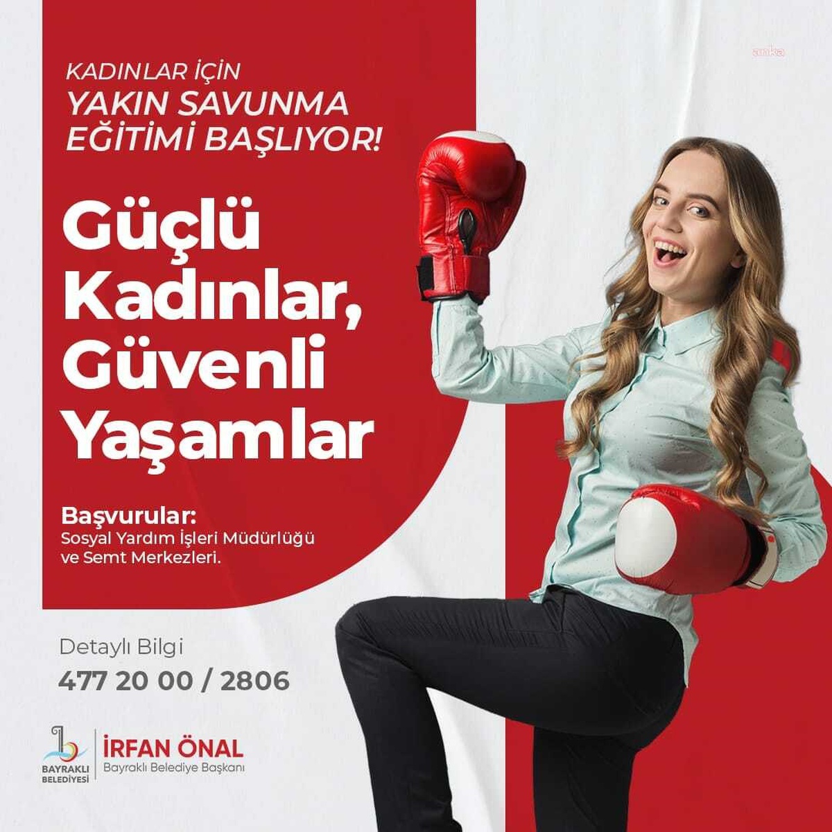 Bayraklı Belediyesi\'nden Kadınlar İçin Yakın Savunma Eğitimi