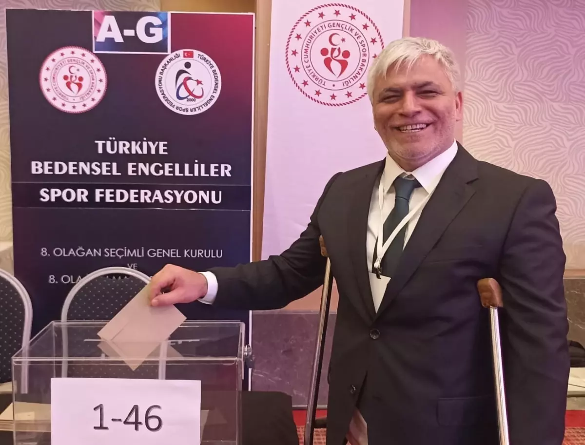 Alpaslan Erkoç, Bedensel Engelliler Spor Federasyonu Başkanlığına Yeniden Seçildi