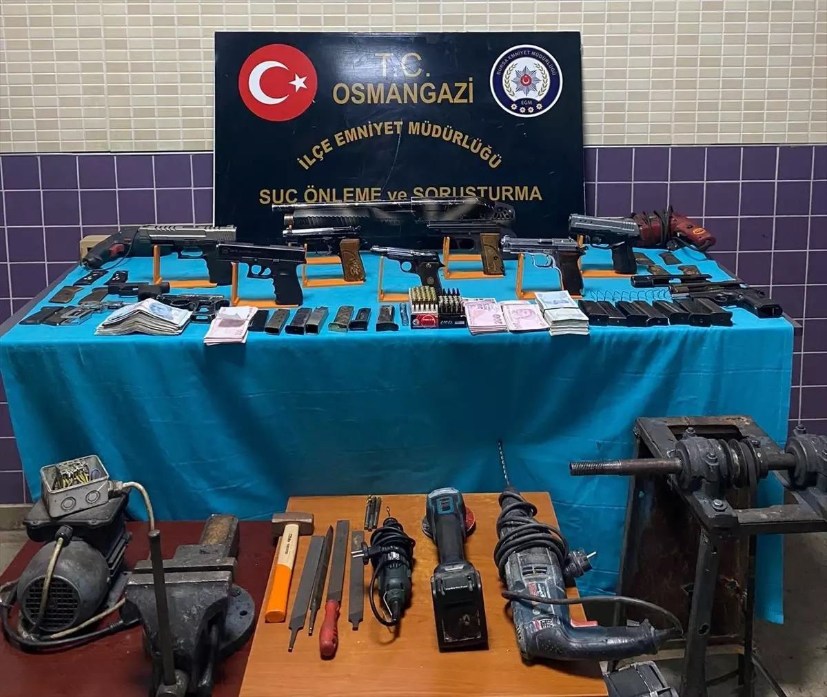 Bursa\'da Kaçak Silah İmalatı: Bir Zanlı Tutuklandı
