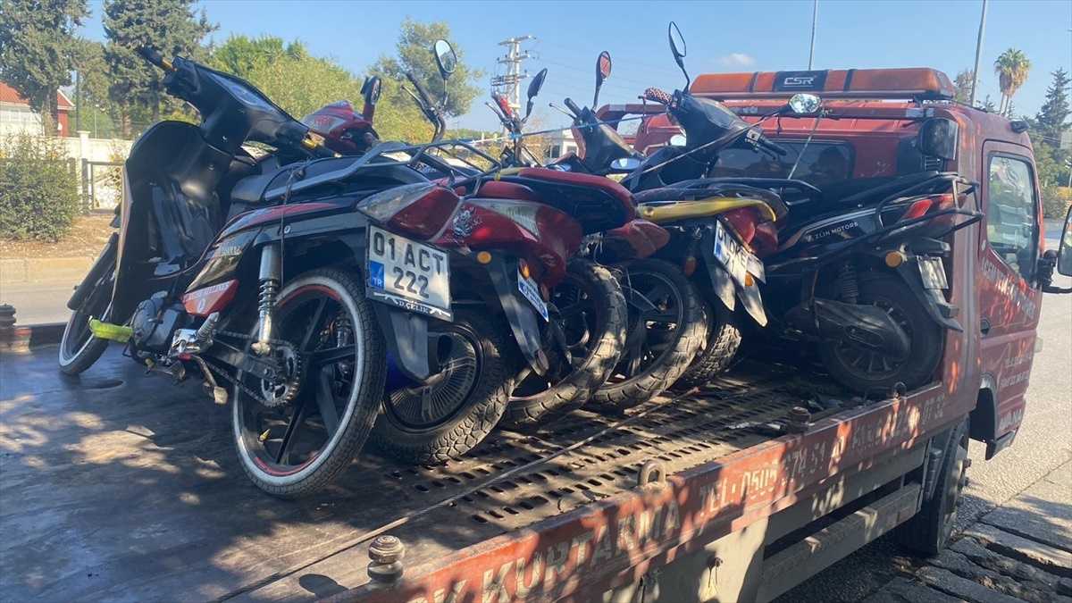 Adana\'da Motosiklet Denetimi: 39 Araç Men Edildi