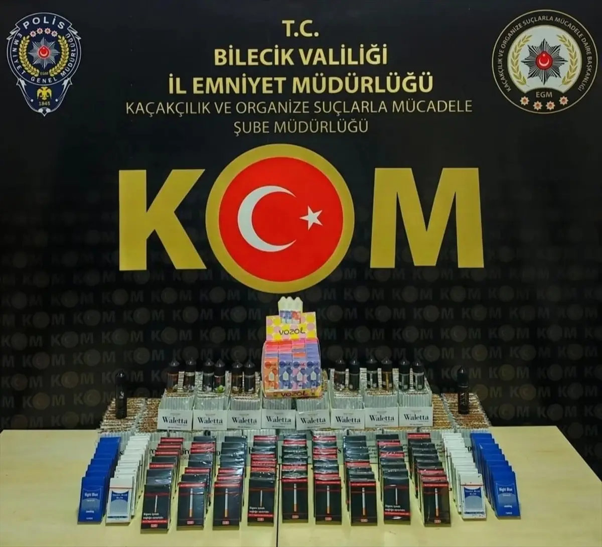 Bilecik\'te Gümrük Kaçağı Makarona Operasyonu