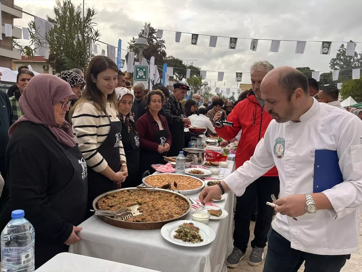 Milas\'ta Zeytinyağlı Yemek Yarışması