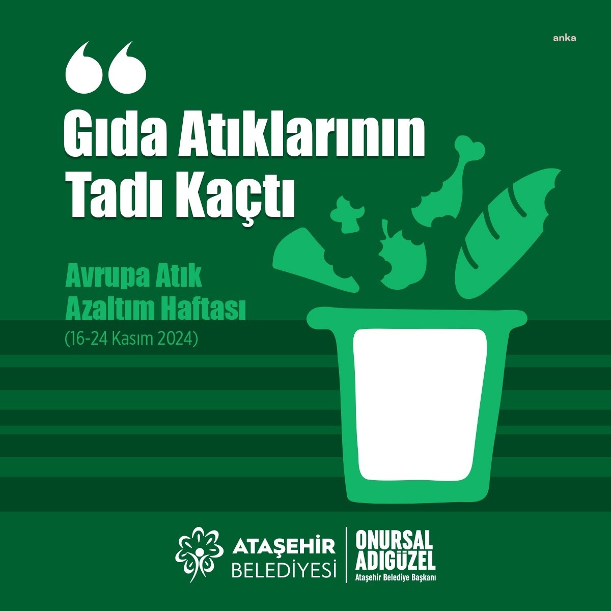 Ataşehir Belediyesi\'nden Gıda Atıkları İçin Farkındalık Etkinlikleri