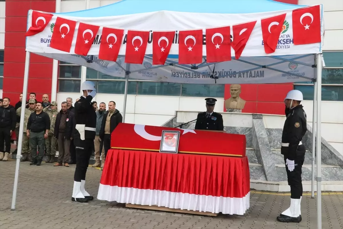 Malatya\'da şehit polis memuru Beykoz için tören düzenlendi