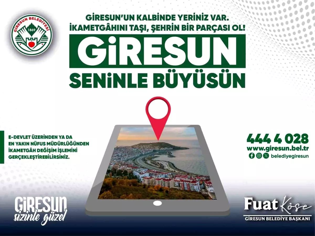 Giresun Belediye Başkanı\'ndan Nüfus Artışı Çağrısı