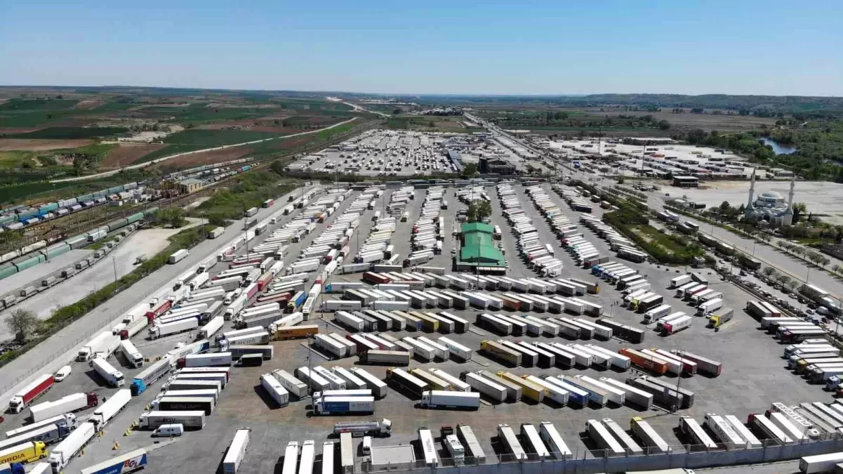 Edirne Sınır Kapılarında Tır Kuyruğu