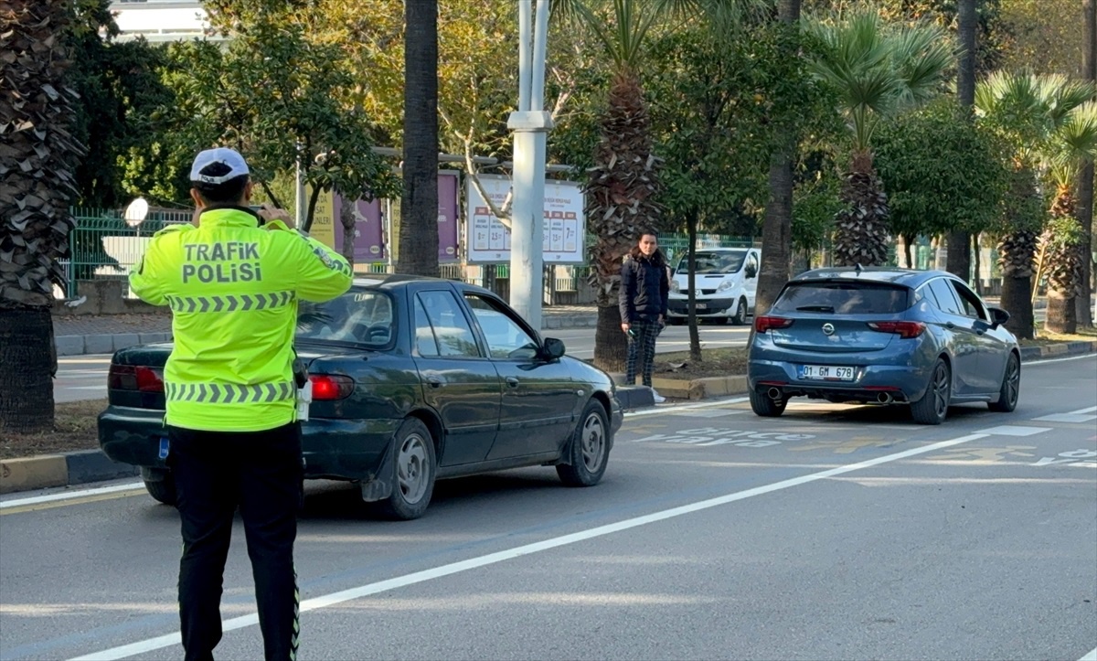 Adana\'da Dronla Trafik Denetimi