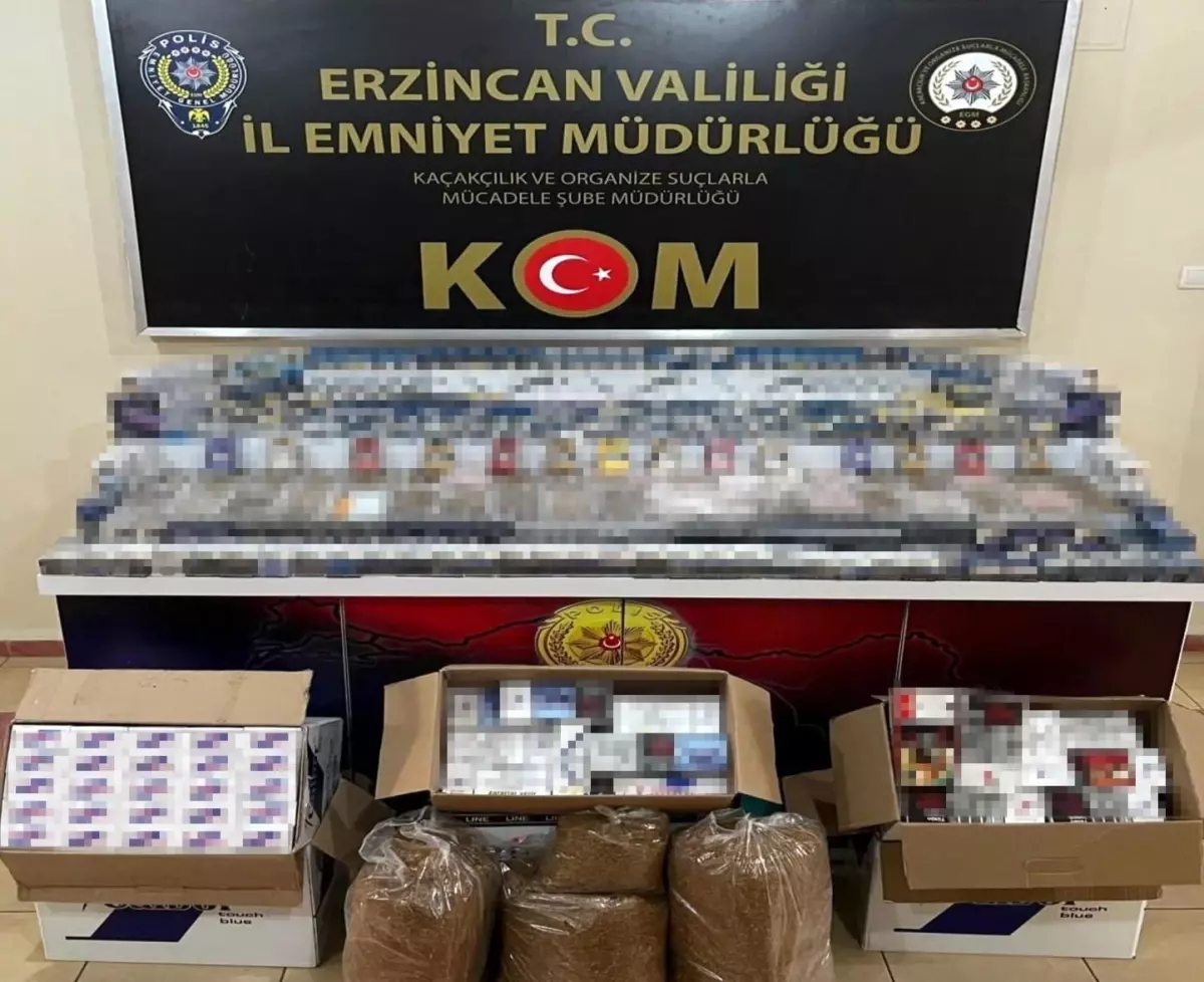 Erzincan\'da Kaçak Tütün Operasyonu