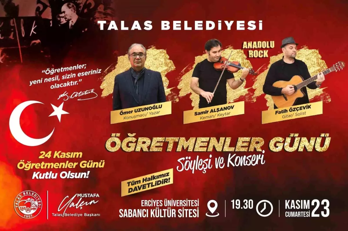 Talas Belediyesi\'nden Öğretmenler Günü Etkinliği