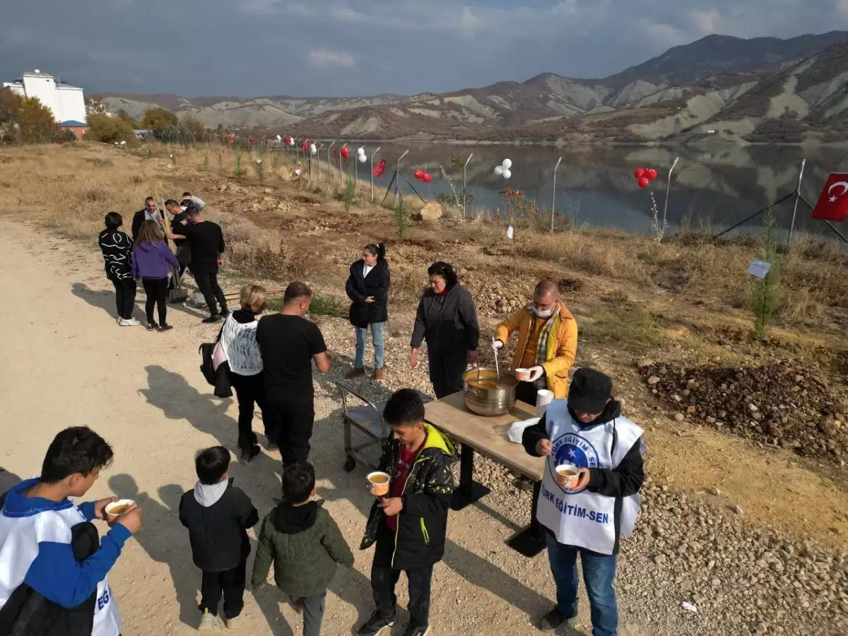 Tunceli\'de şehit öğretmenler adına fidan dikildi