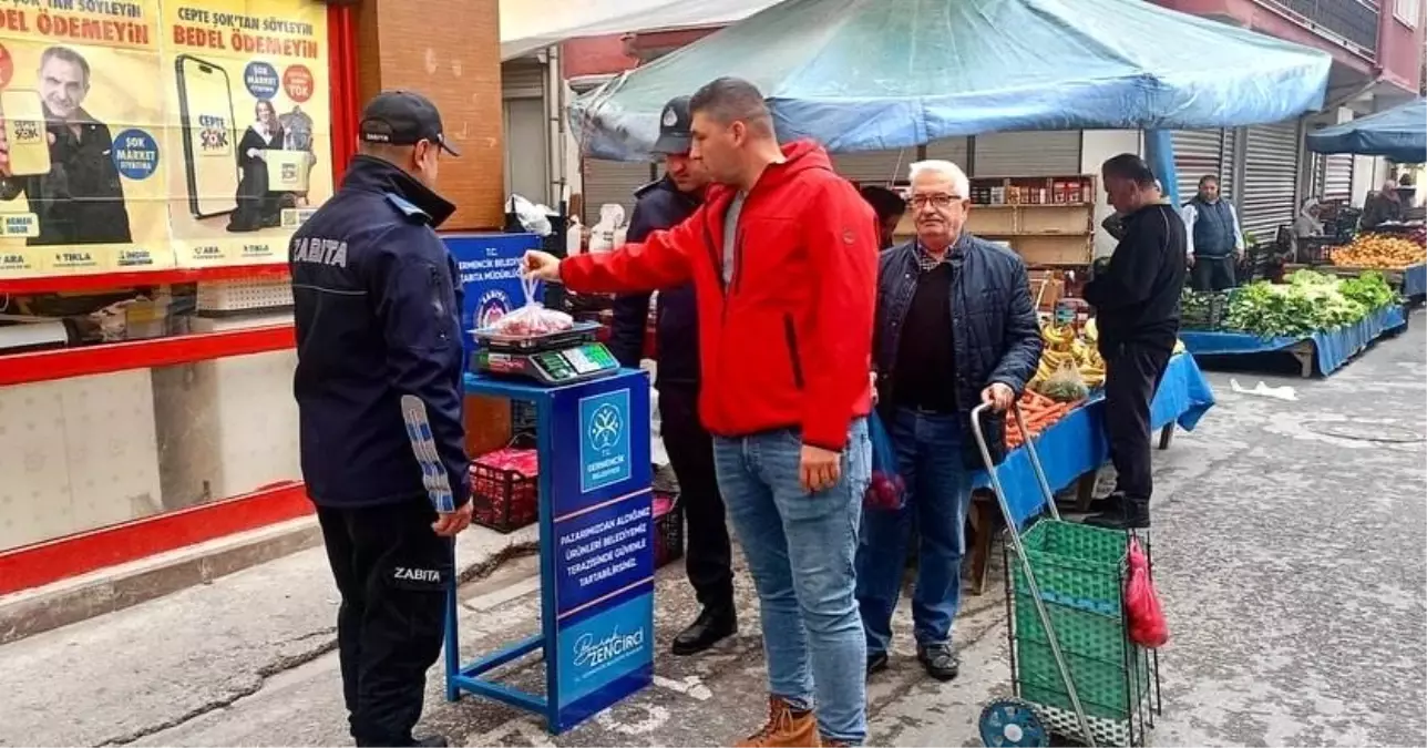 Germencik\'te Semt Pazarlarında Tartı Uygulaması Başlatıldı