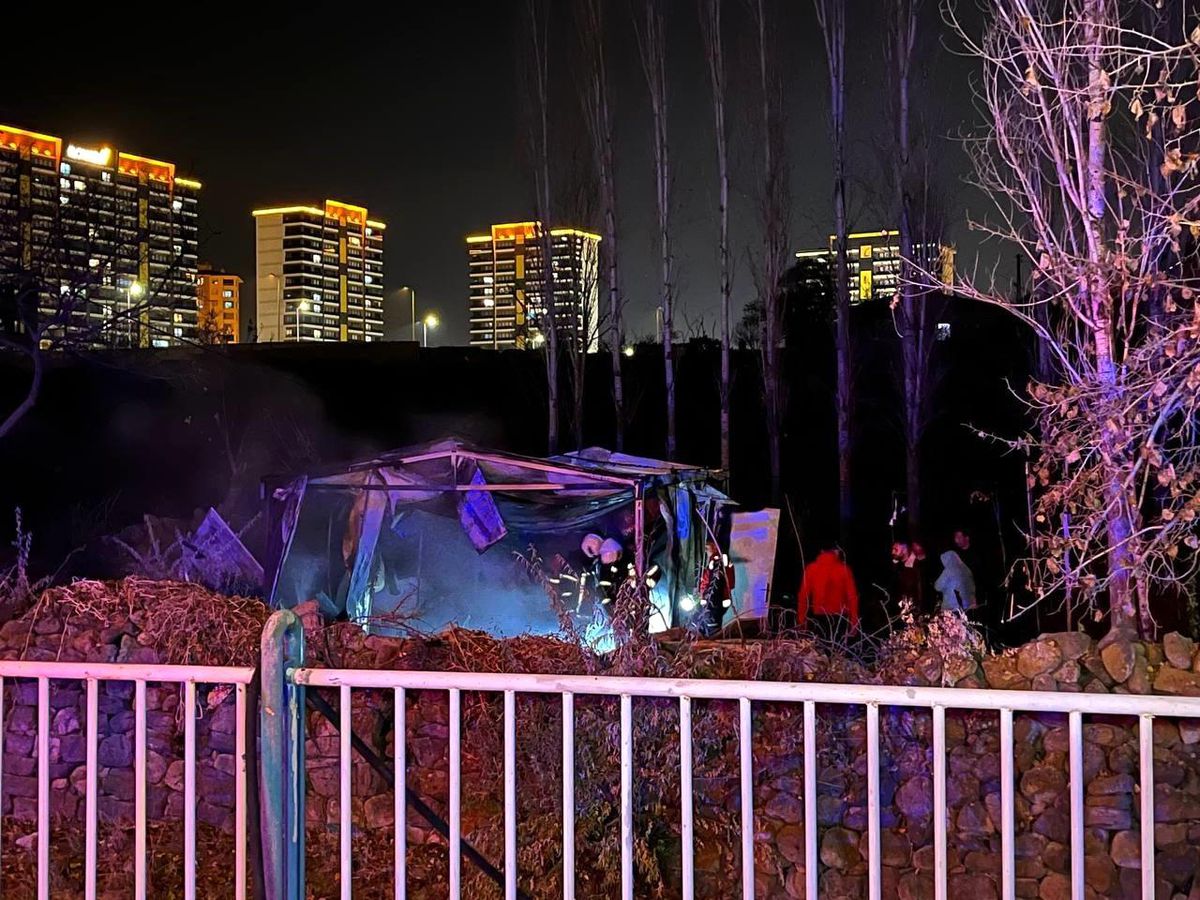Kayseri\'de Baraka Yangını