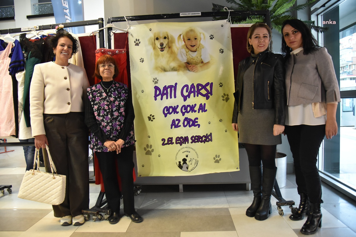 Manisa\'da Sokak Hayvanlarına Destek Veren Pati Çarşı Sergisi Açıldı