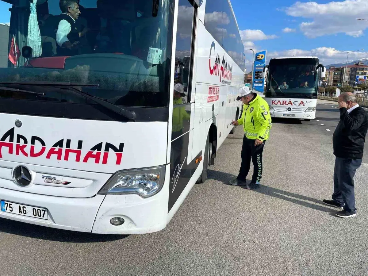 Erzurum\'da Kış Lastiği Denetimleri Başladı