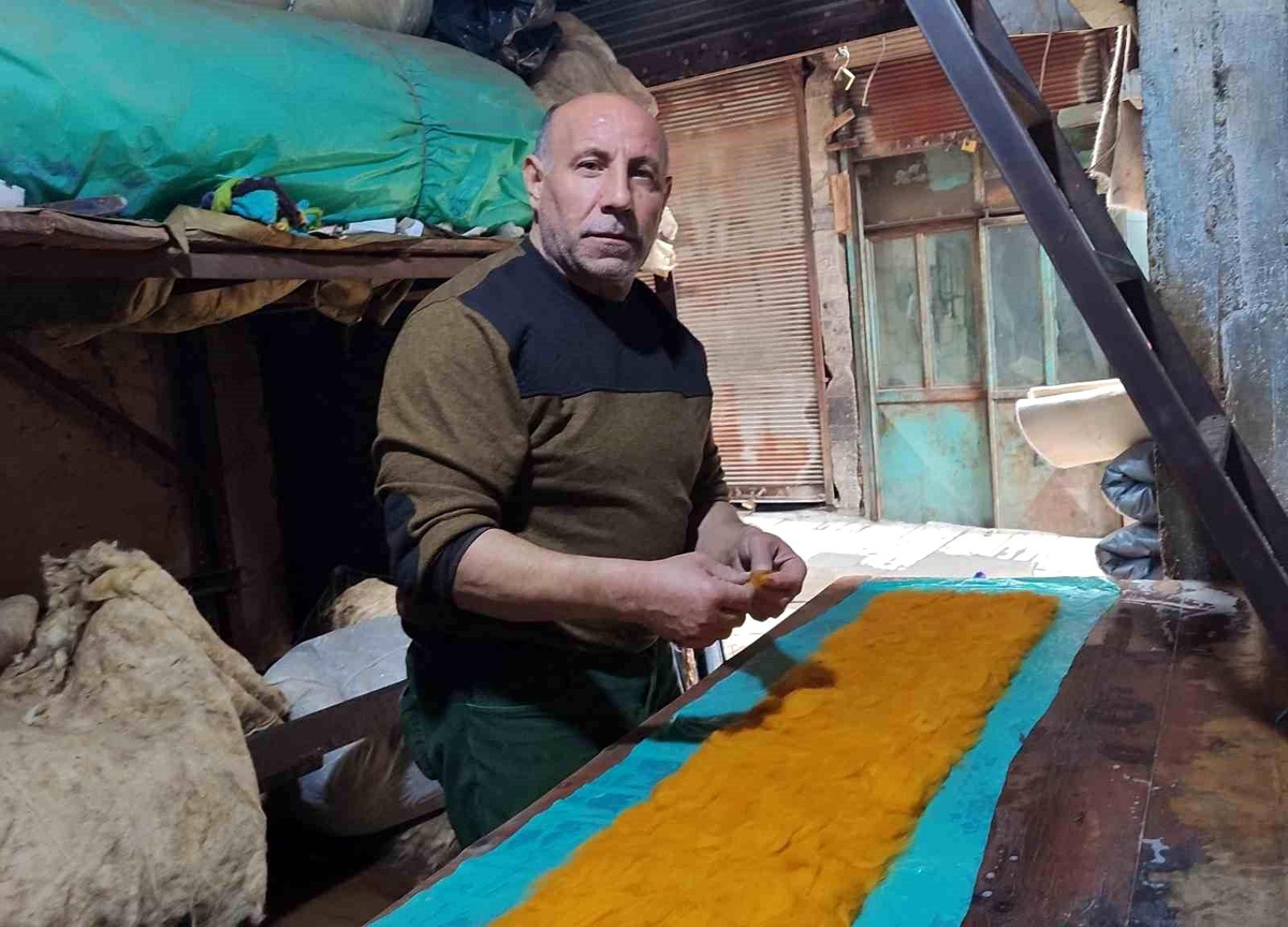 Kahramanmaraş\'ta Keçe Sanatı Yaşıyor