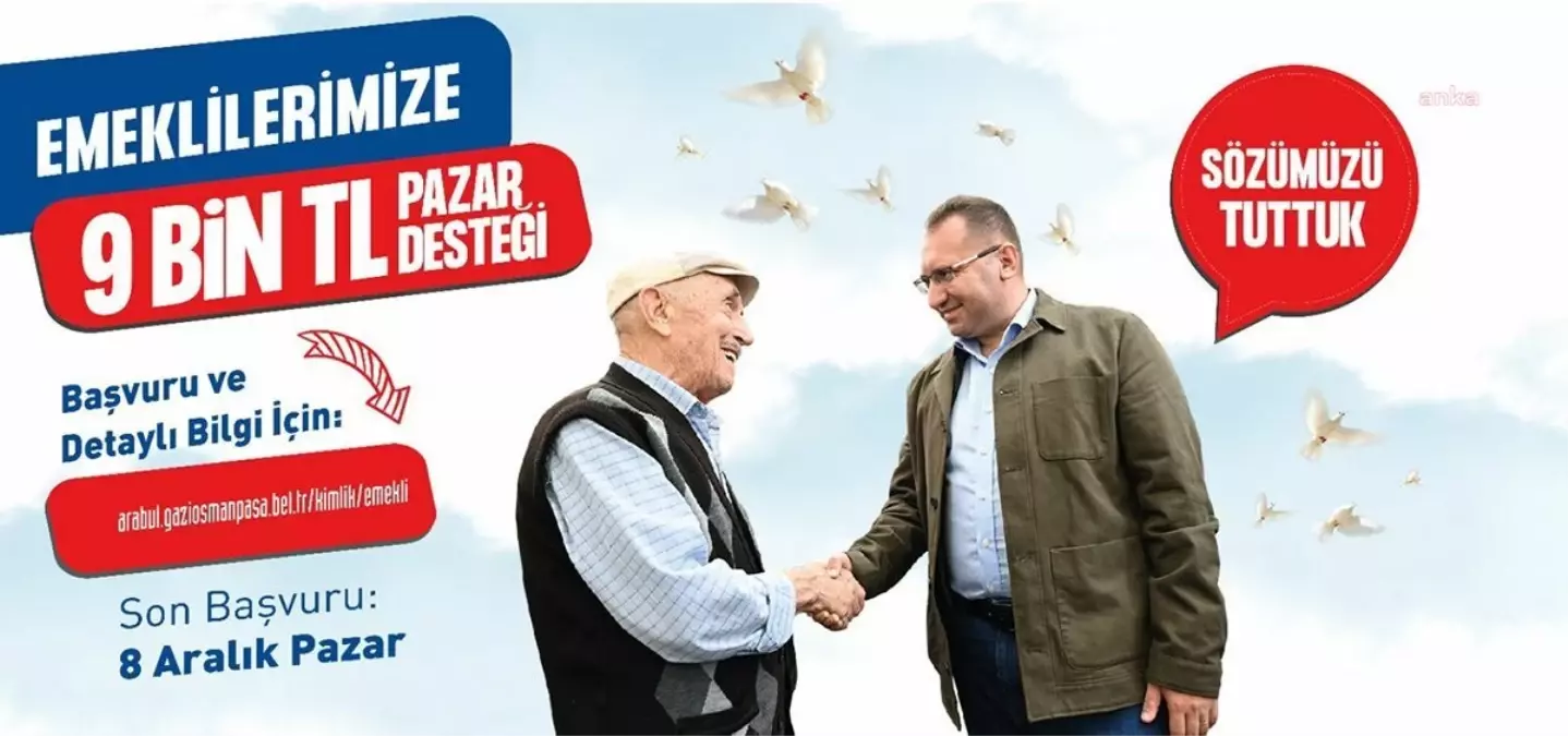 Gaziosmanpaşa\'da Emeklilere 9 Bin TL Pazar Desteği Başladı