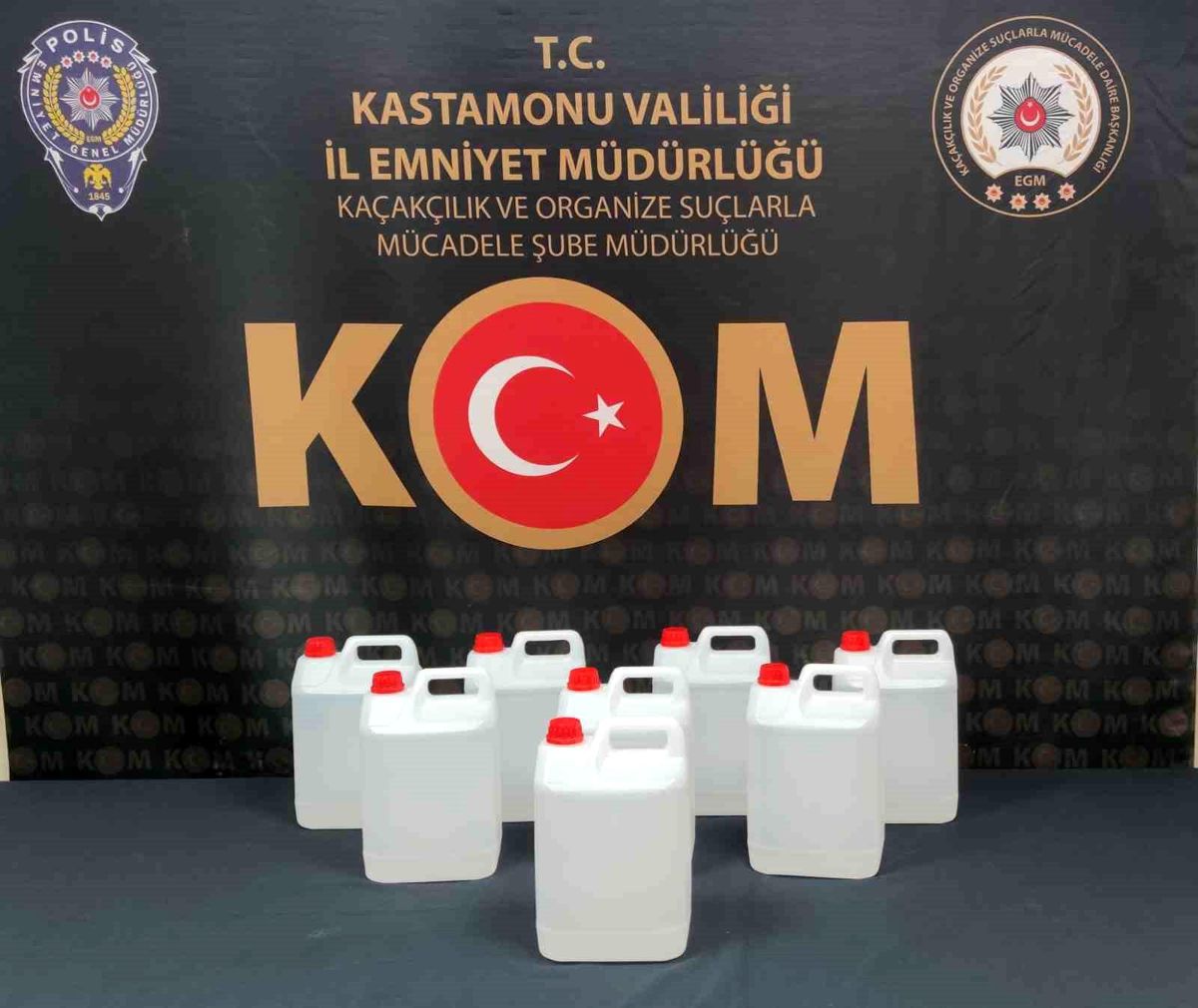 Kastamonu\'da 40 Litre Kaçak Alkol Ele Geçirildi