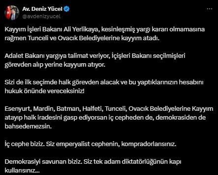 Kayyum kararına tepkiler art arda geldi! Görevden uzaklaştırılan CHP'li başkan için dikkat çeken ifadeler